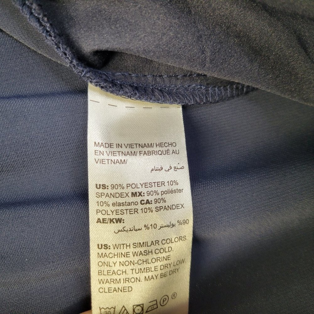 Chico's Women's Size 2P (US Size 12P) Pants Blue Pull On - Picture 6 of 6